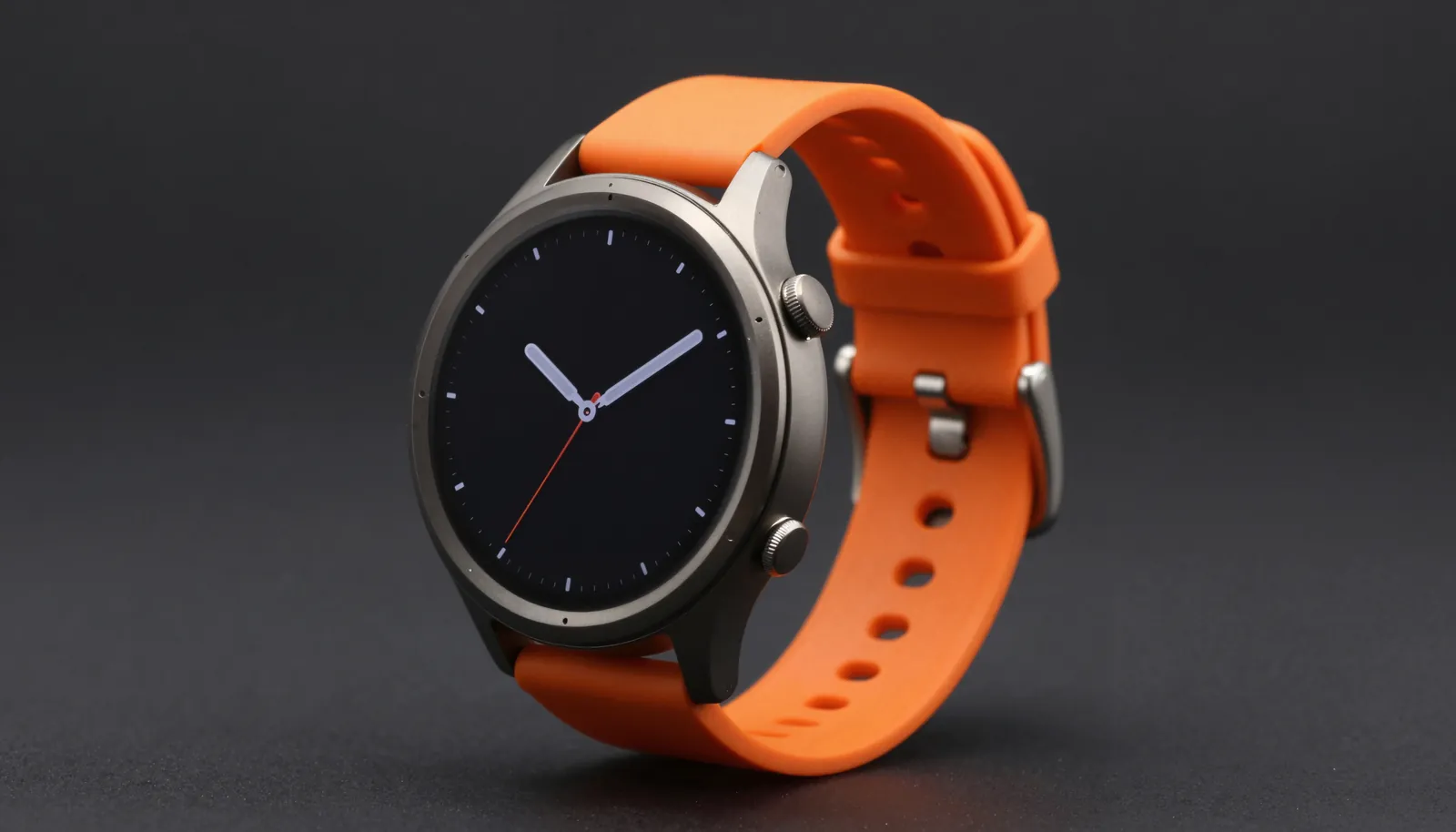 오렌지 밴드를 단 Orbit Watch 2